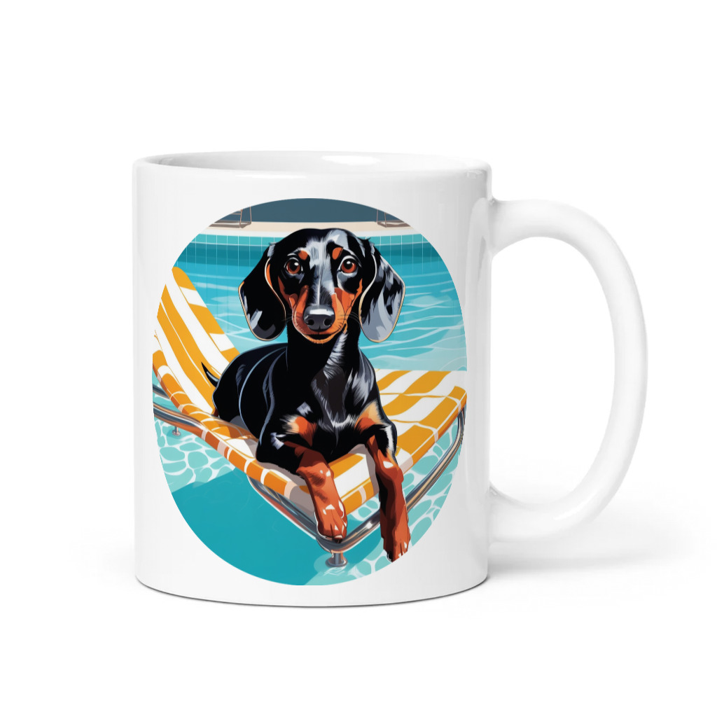 PugMug Custom Black Dachshund Mug