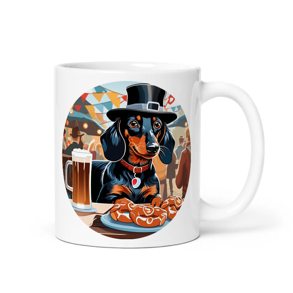 PugMug Custom Black Dachshund Mug