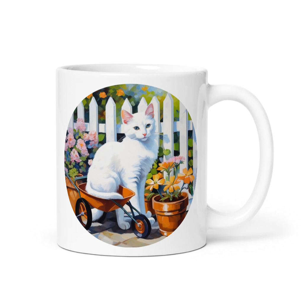 PugMug Custom White Companion Cat Mug