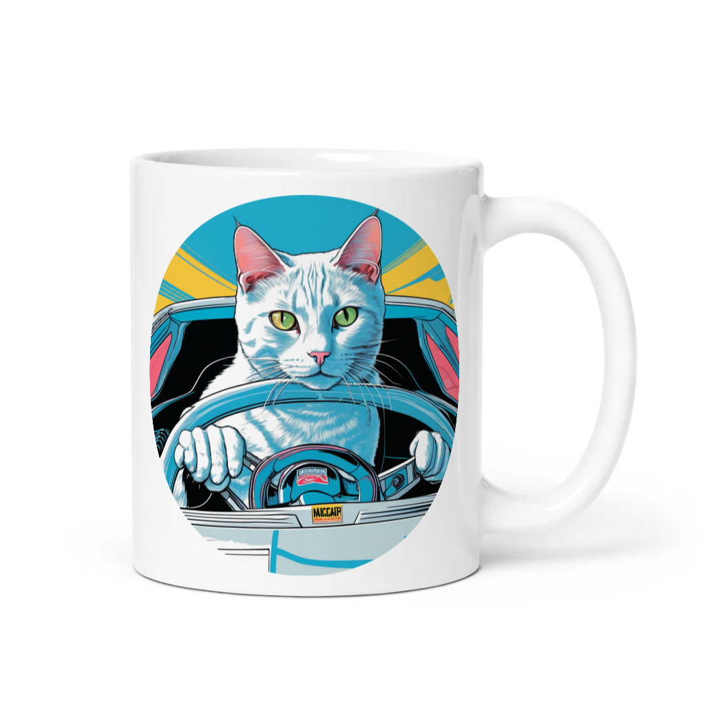PugMug Custom White Companion Cat Mug