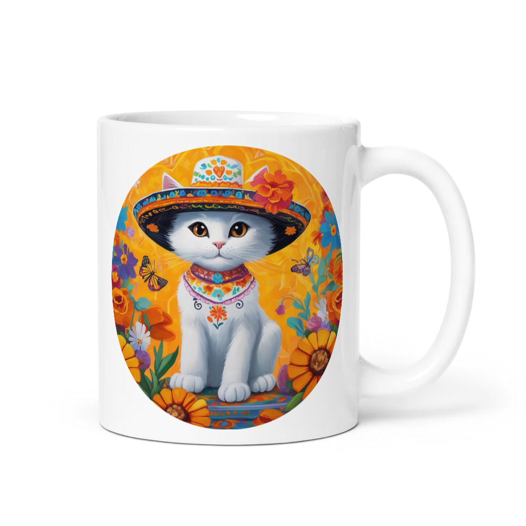 PugMug Custom White Companion Cat Mug