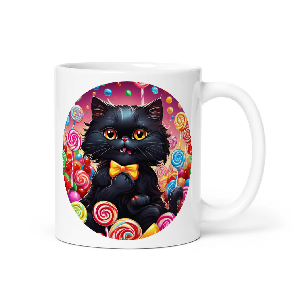 PugMug Custom Black Persian Cat Mug