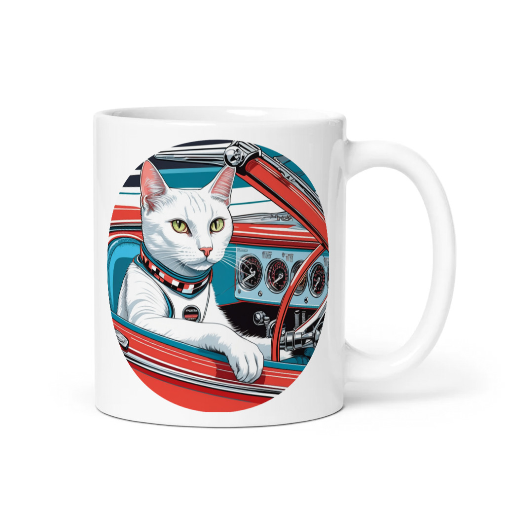 PugMug Custom White Companion Cat Mug