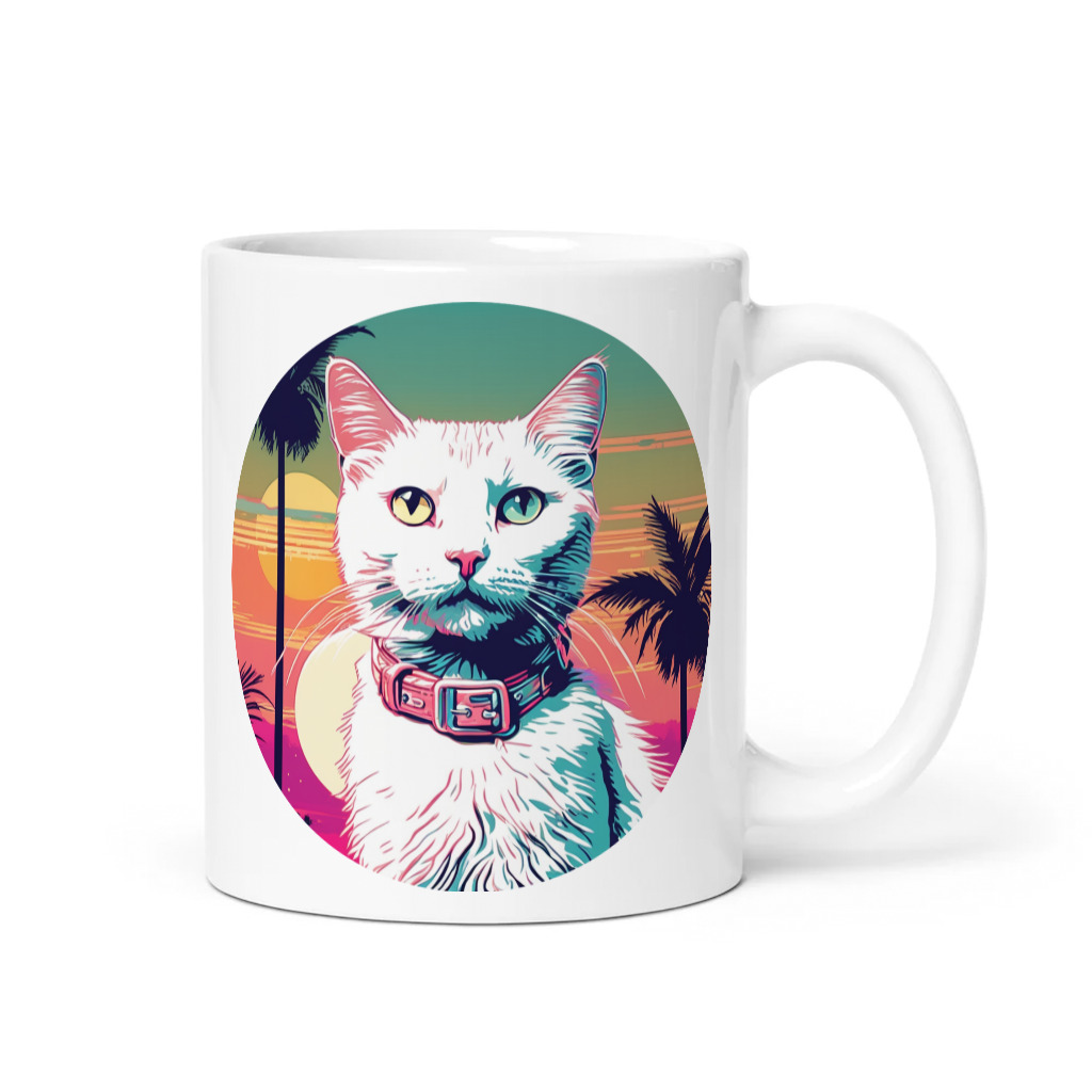 PugMug Custom White Companion Cat Mug