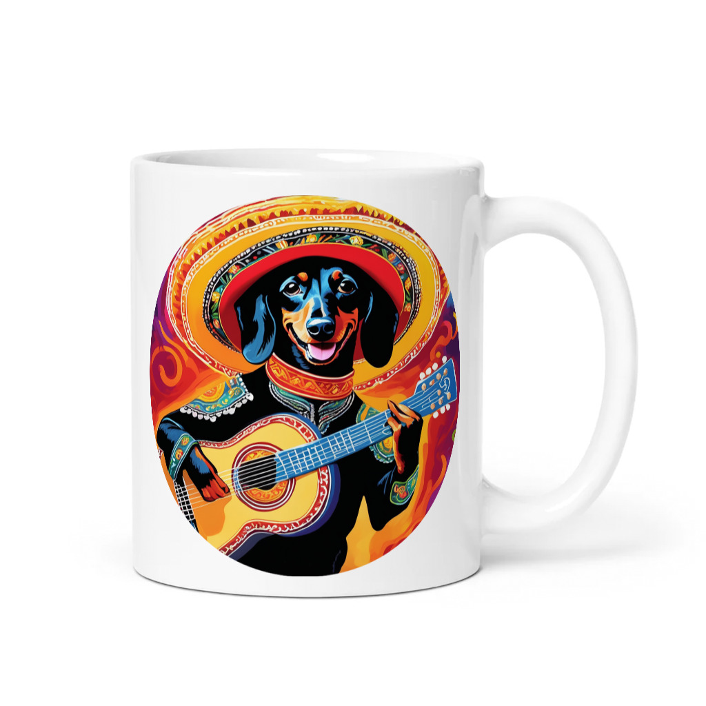 PugMug Custom Black Dachshund Mug