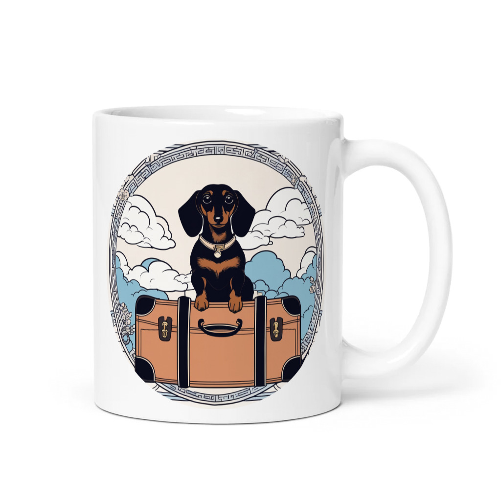 PugMug Custom Black Dachshund Mug