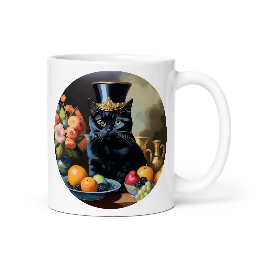 PugMug Custom Black British Shorthair Cat Mug