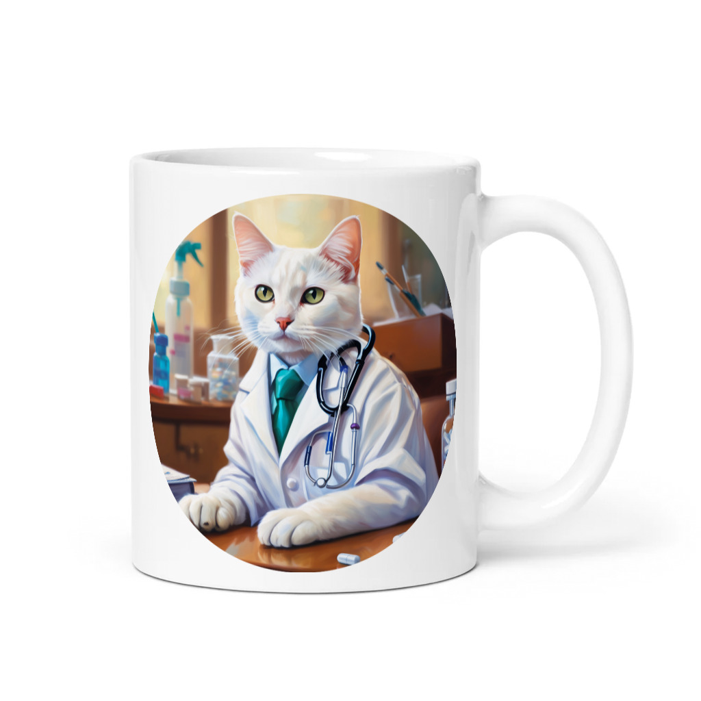 PugMug Custom White Companion Cat Mug