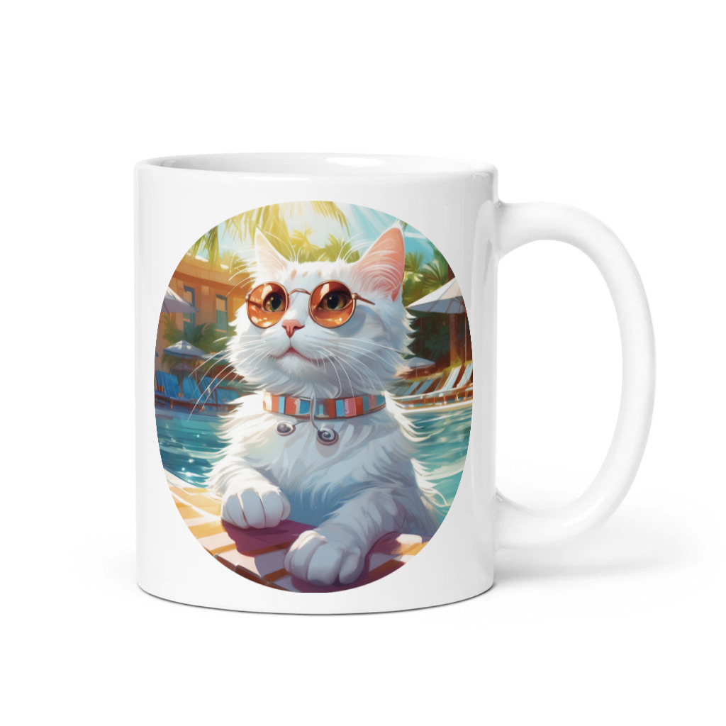 PugMug Custom White Companion Cat Mug