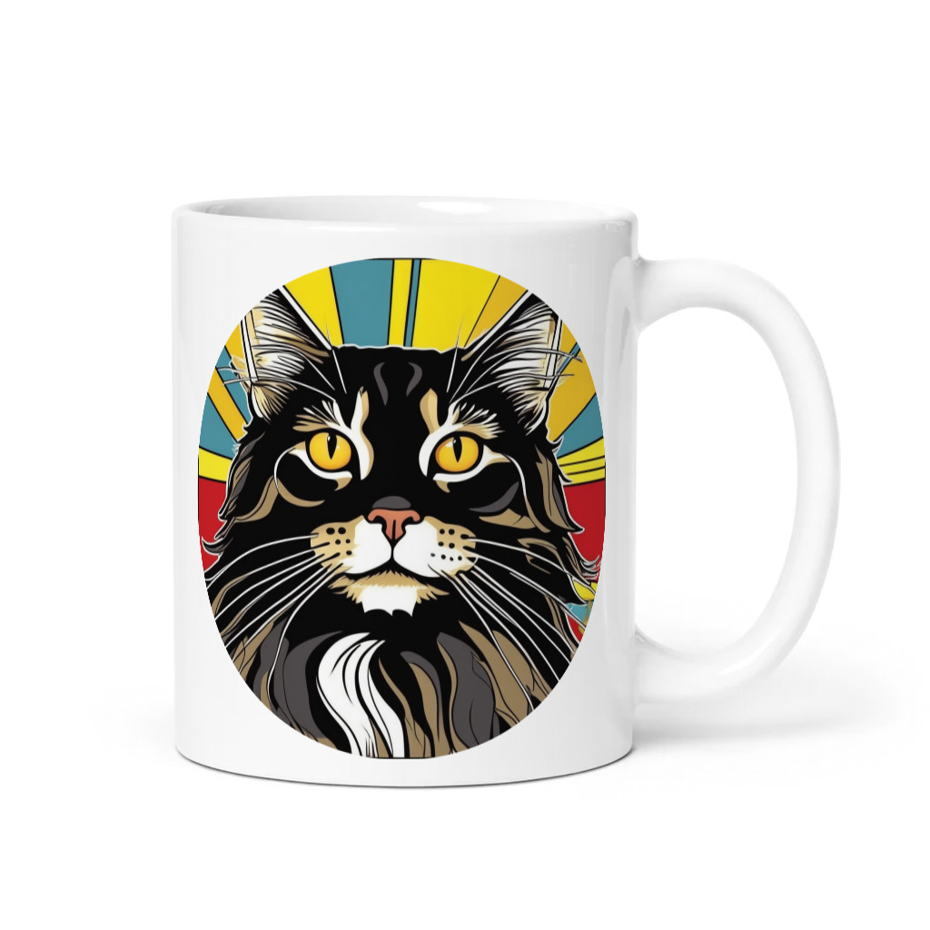 PugMug Custom Black Maine Coon Cat Mug