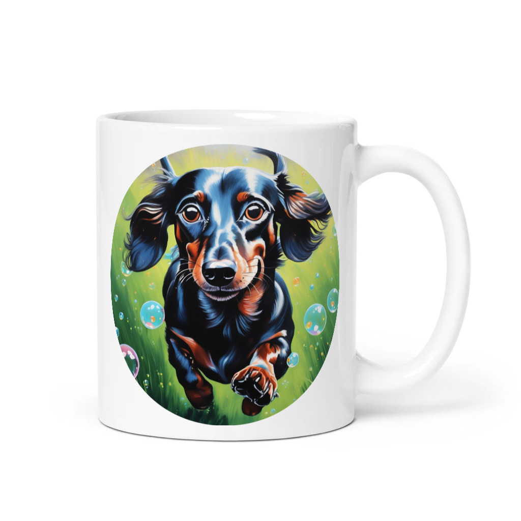 PugMug Custom Black Dachshund Mug