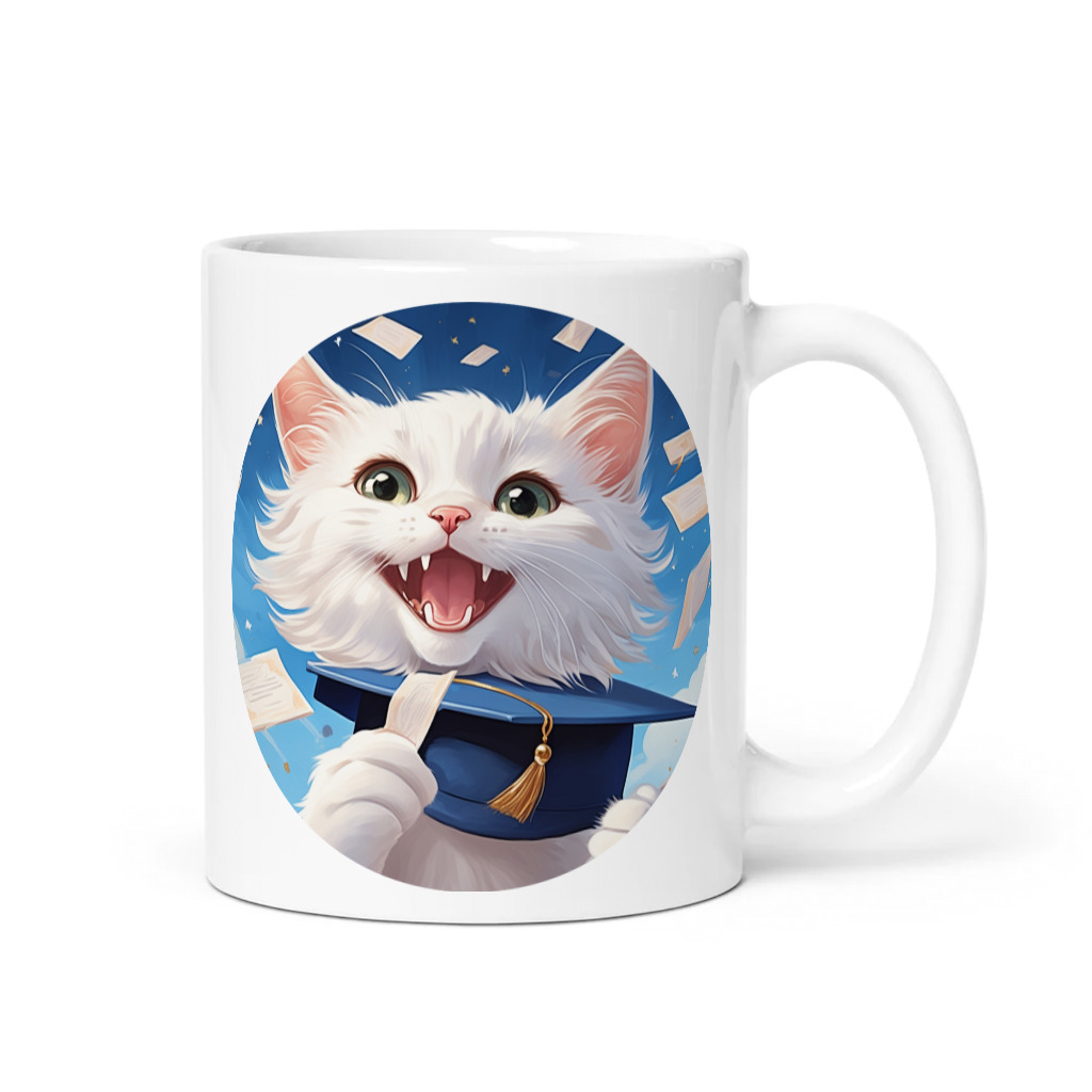 PugMug Custom White Companion Cat Mug
