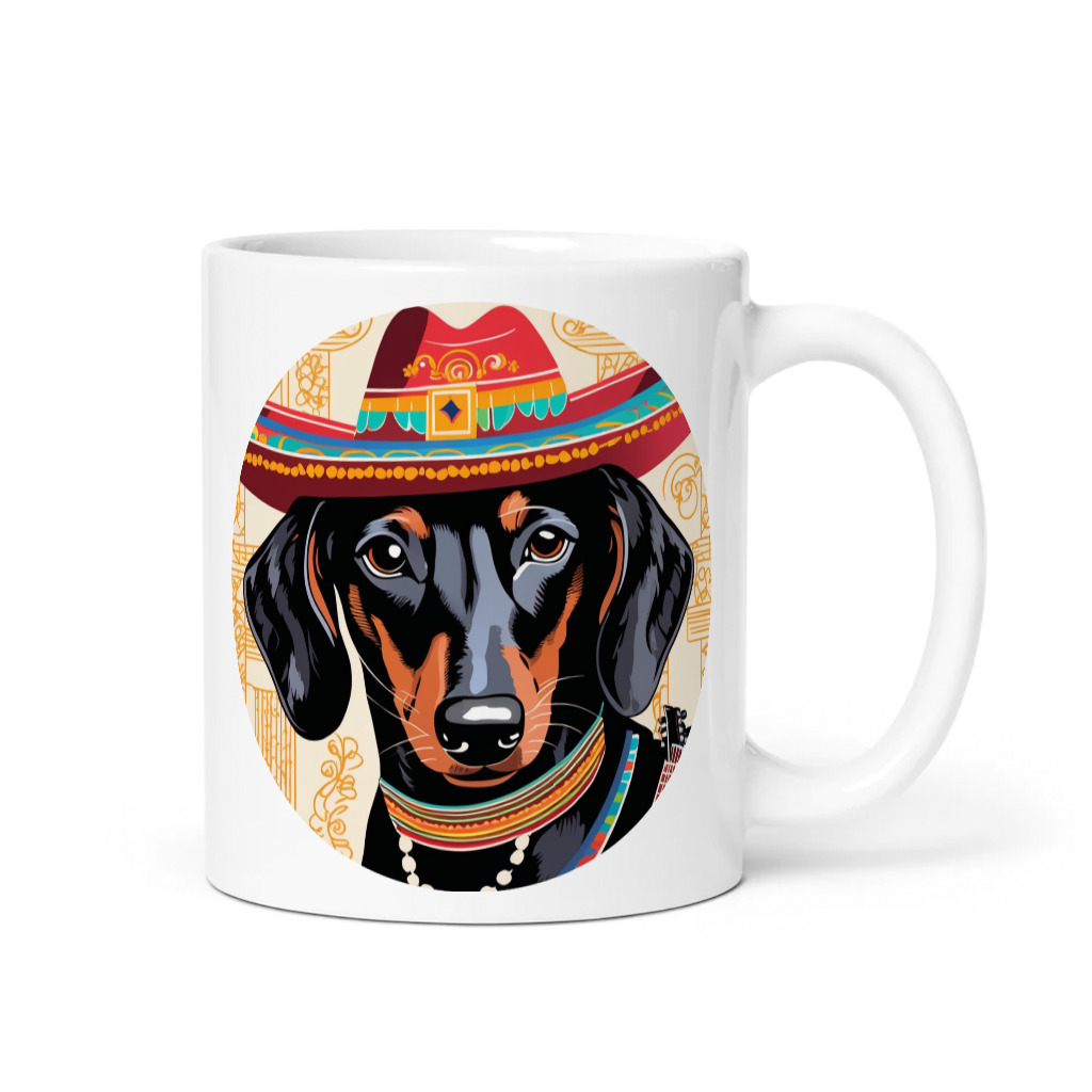 PugMug Custom Black Dachshund Mug
