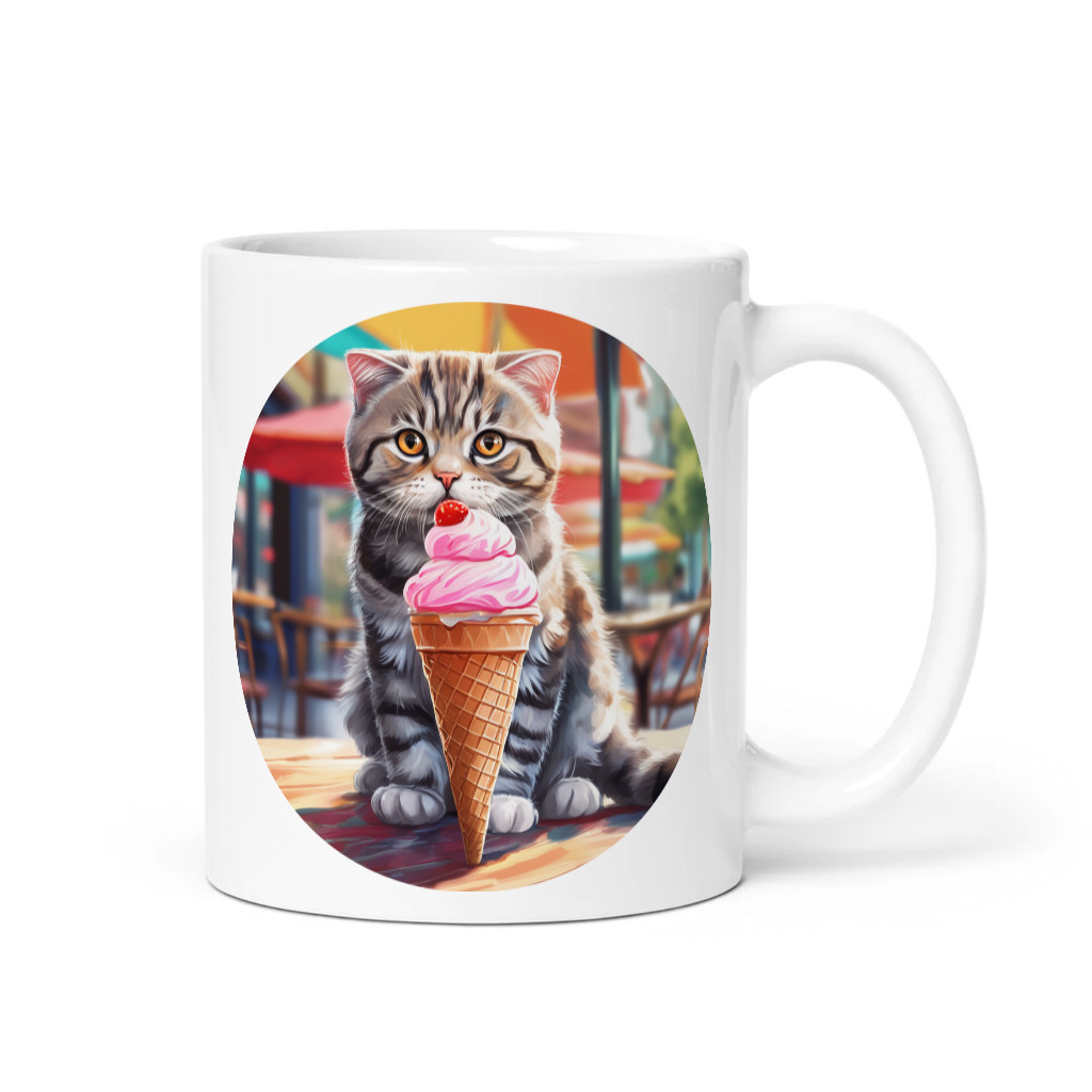 PugMug Custom Tabby Scottish Fold Cat Mug