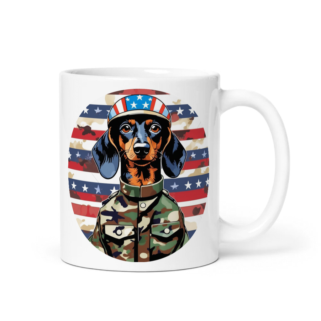 PugMug Custom Black Dachshund Mug
