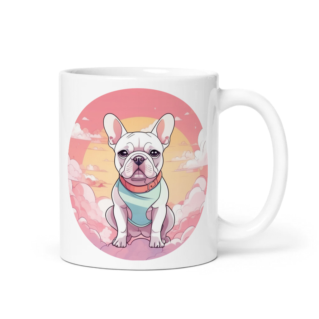 PugMug Custom White French Bulldog Mug