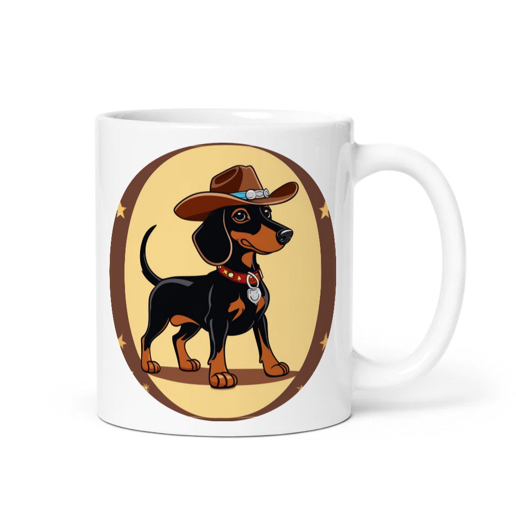 PugMug Custom Black Dachshund Mug