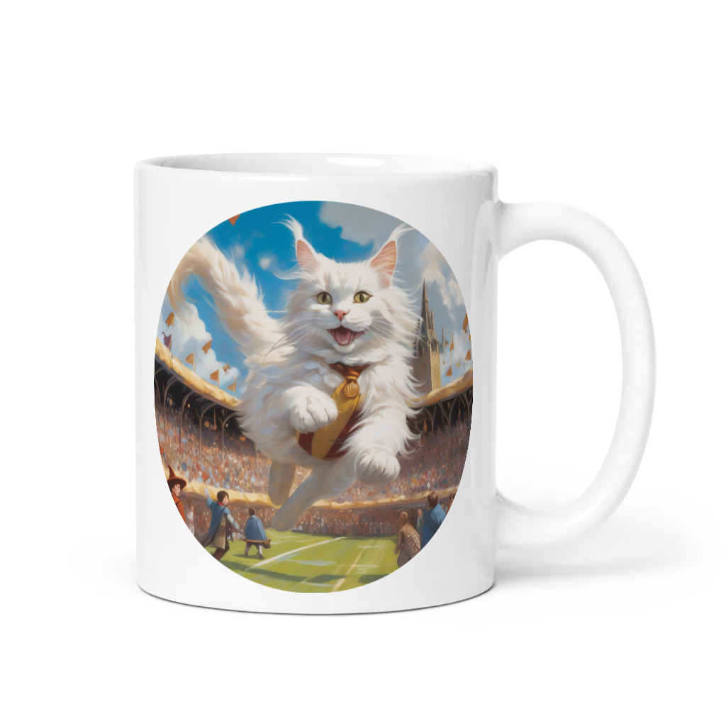 PugMug Custom White Maine Coon Cat Mug