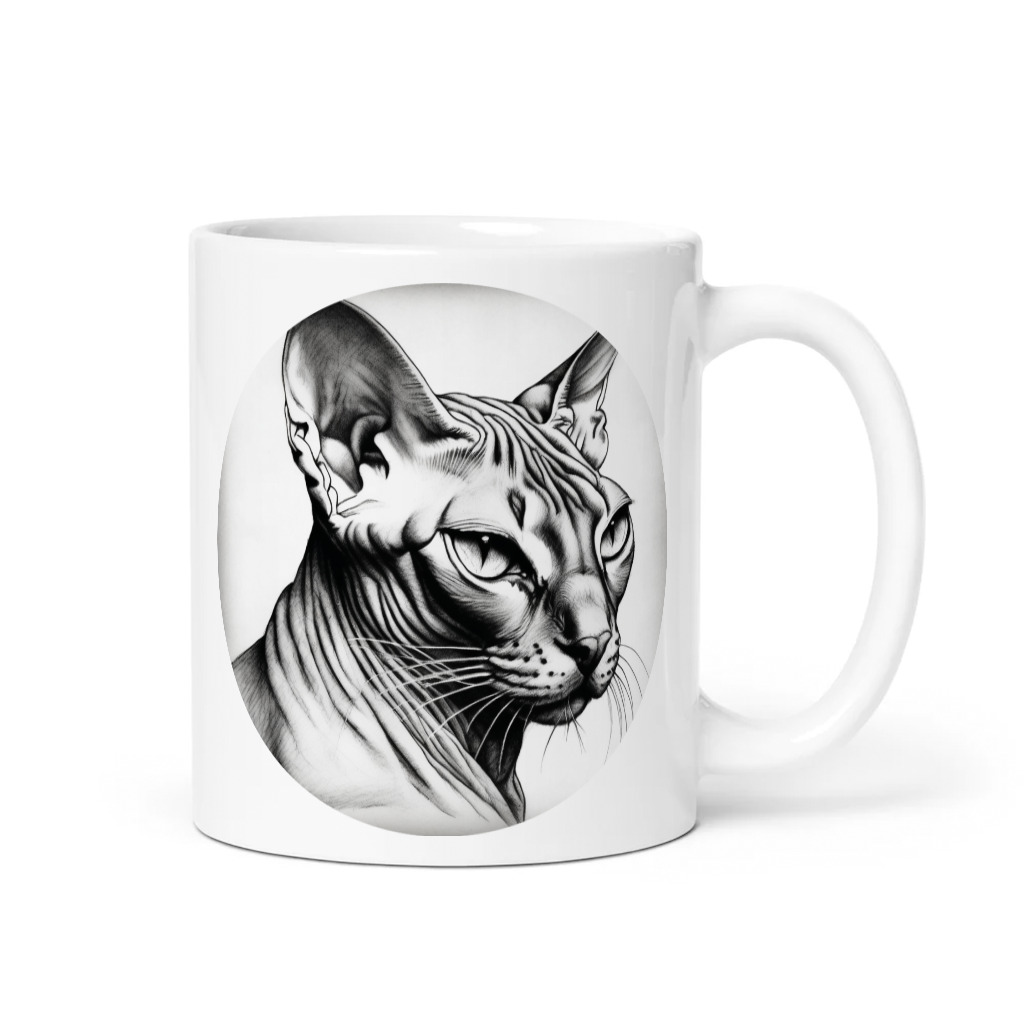 PugMug Custom Tabby Sphynx Cat Mug