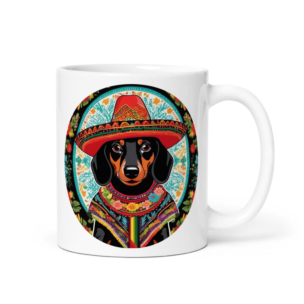 PugMug Custom Black Dachshund Mug