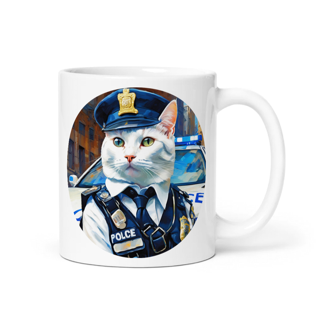PugMug Custom White Companion Cat Mug