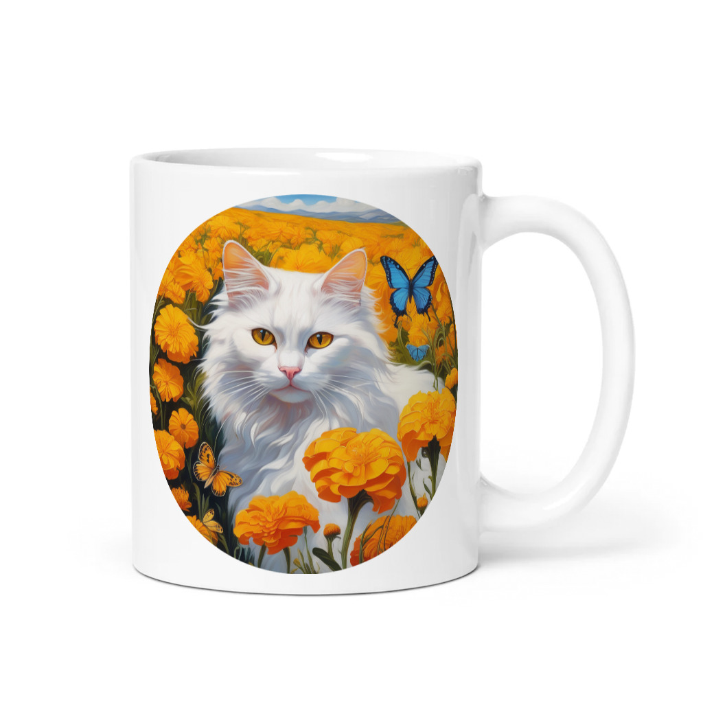 PugMug Custom White Companion Cat Mug