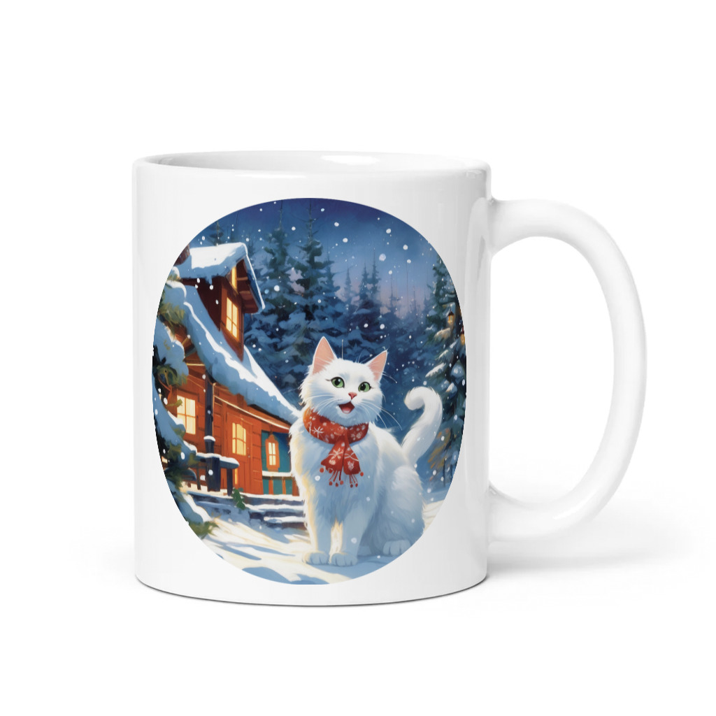 PugMug Custom White Companion Cat Mug