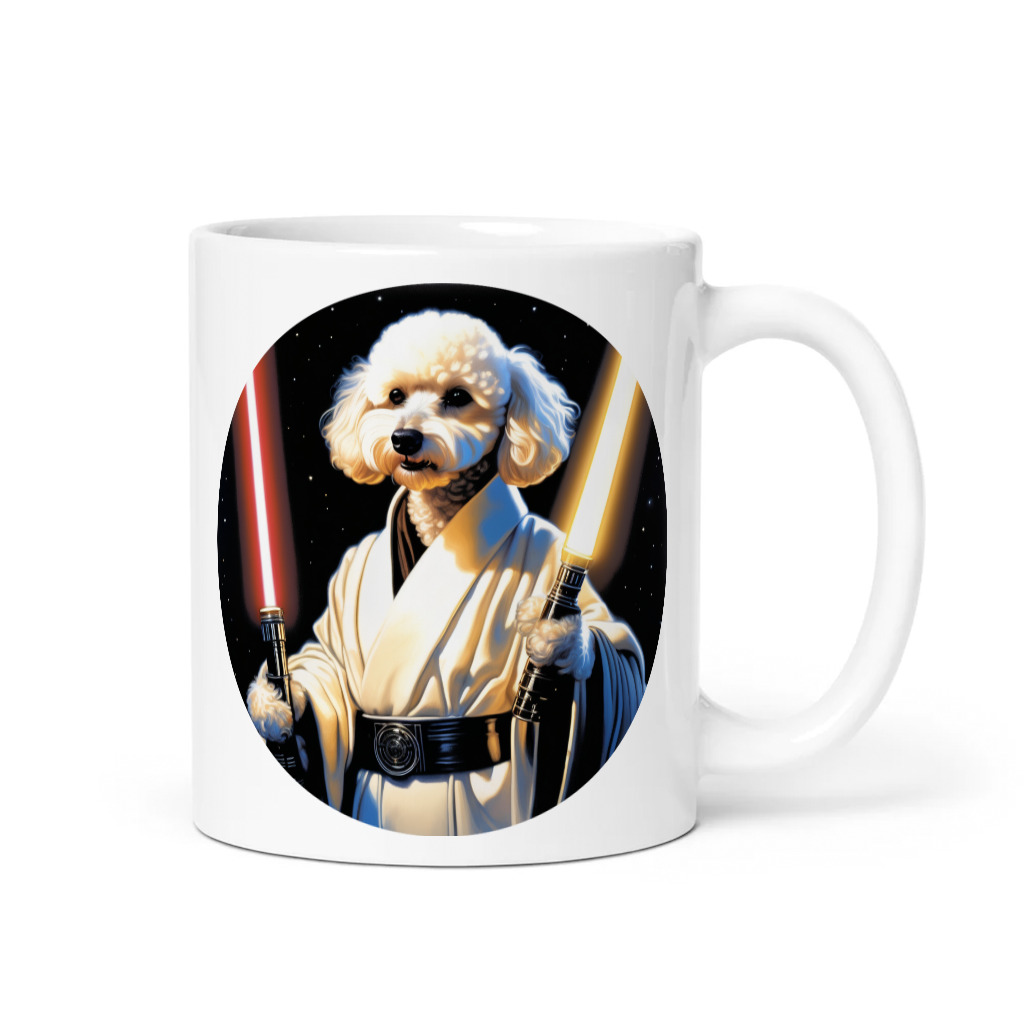 PugMug Custom White Poodle Mug