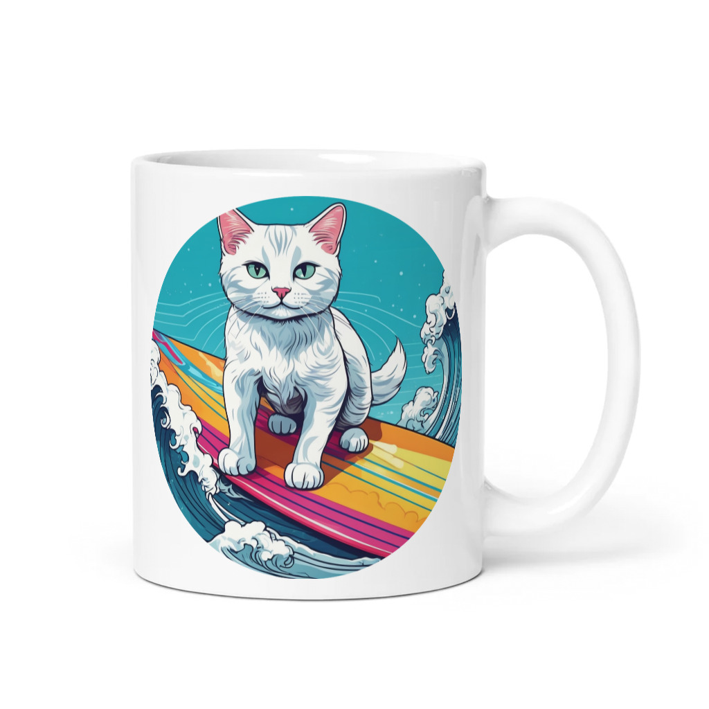 PugMug Custom White Companion Cat Mug