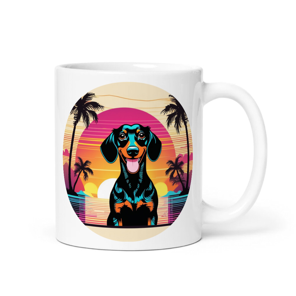 PugMug Custom Black Dachshund Mug
