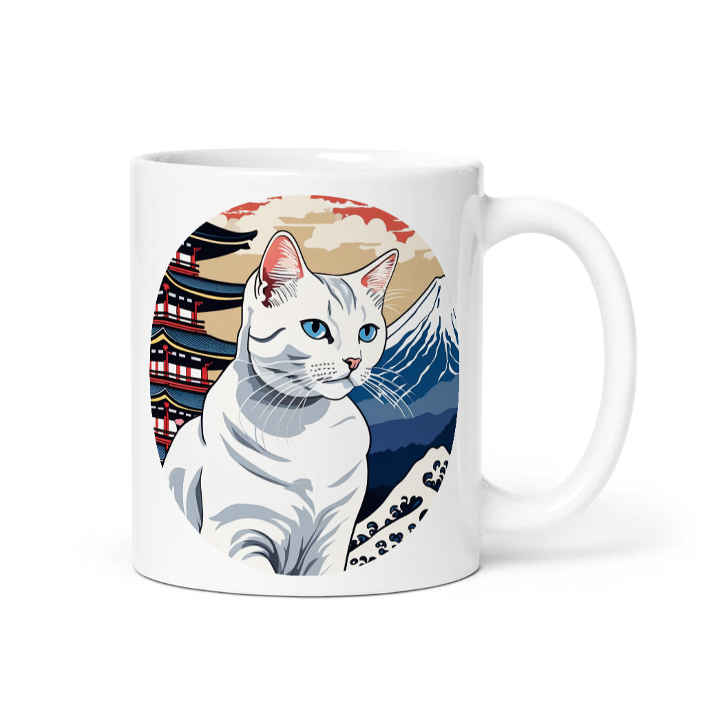 PugMug Custom White Companion Cat Mug