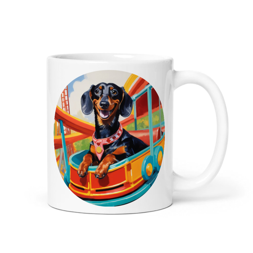 PugMug Custom Black Dachshund Mug