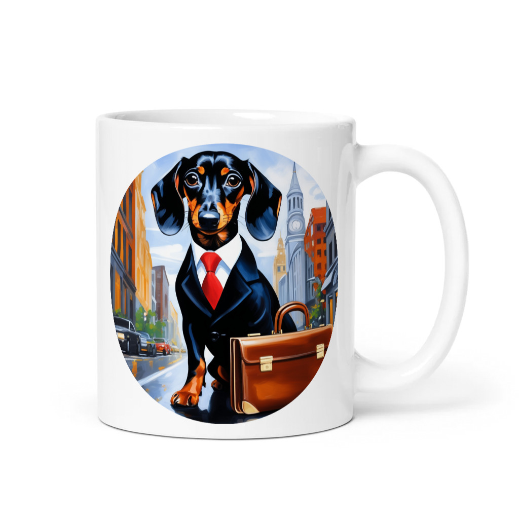PugMug Custom Black Dachshund Mug
