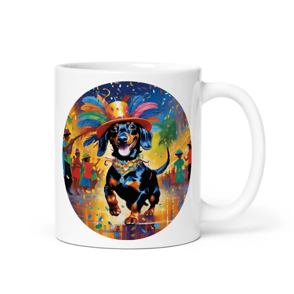 PugMug Custom Black Dachshund Mug