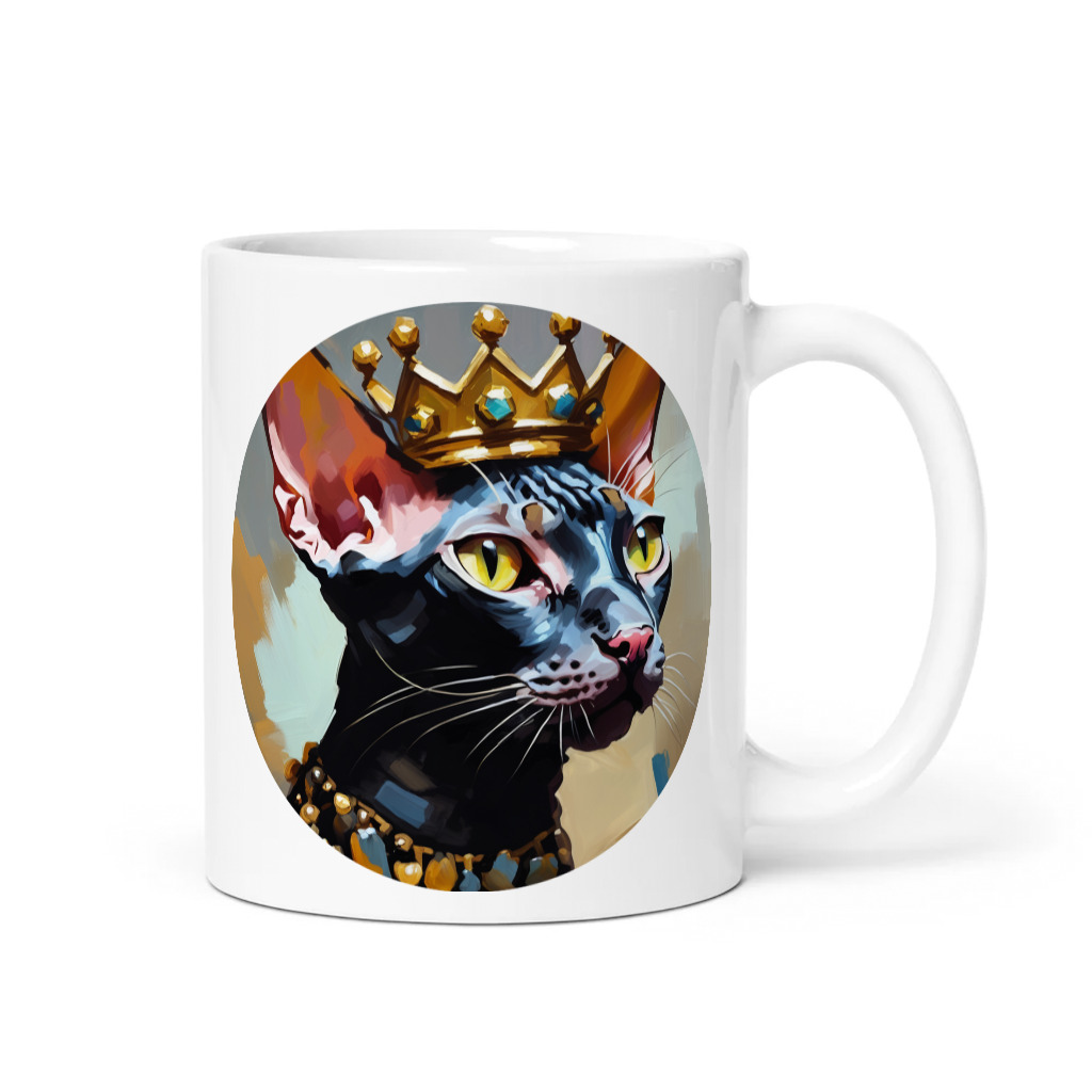 PugMug Custom Black Sphynx Cat Mug