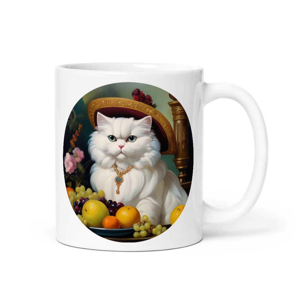 PugMug Custom White Persian Cat Mug