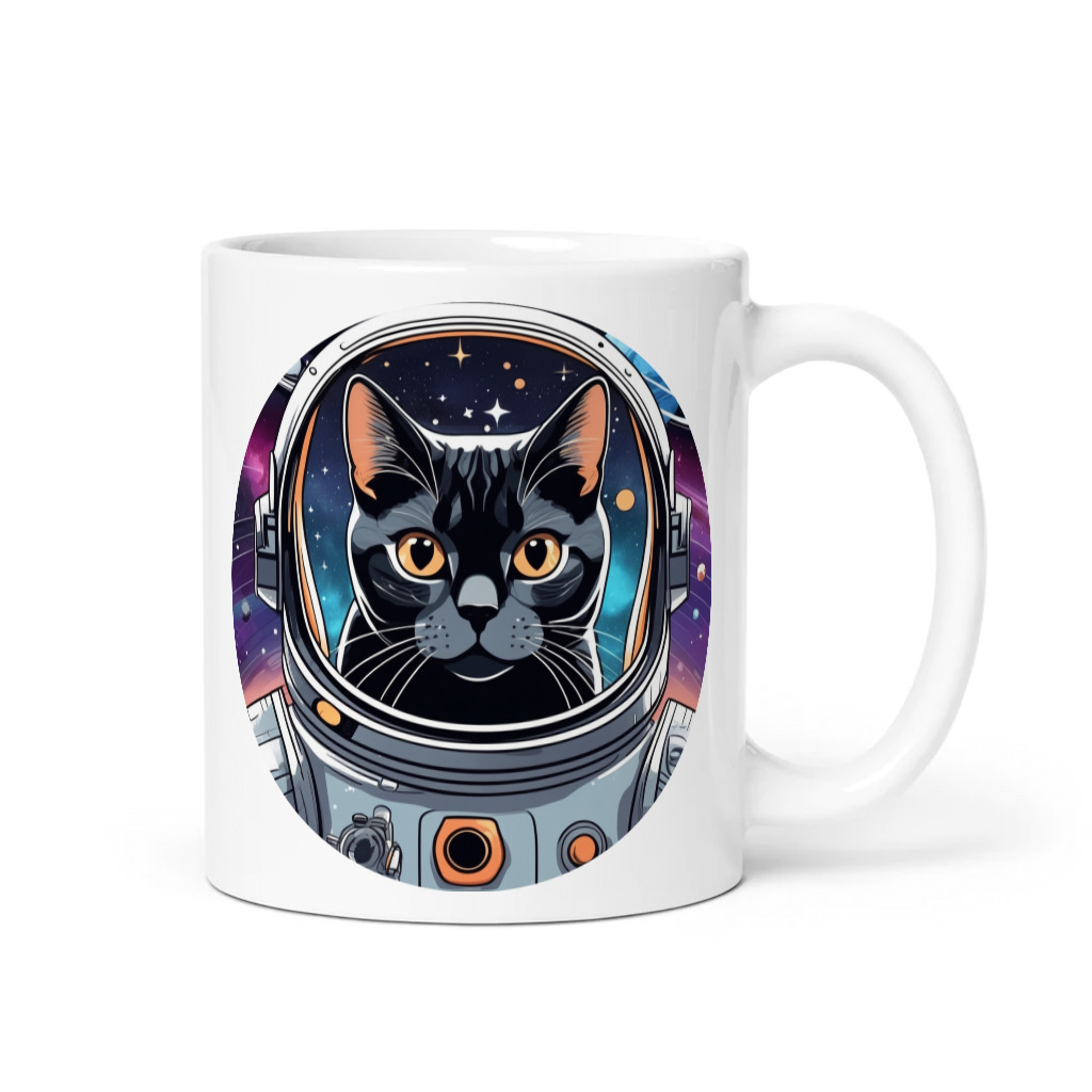 PugMug Custom Black American Shorthair Cat Mug