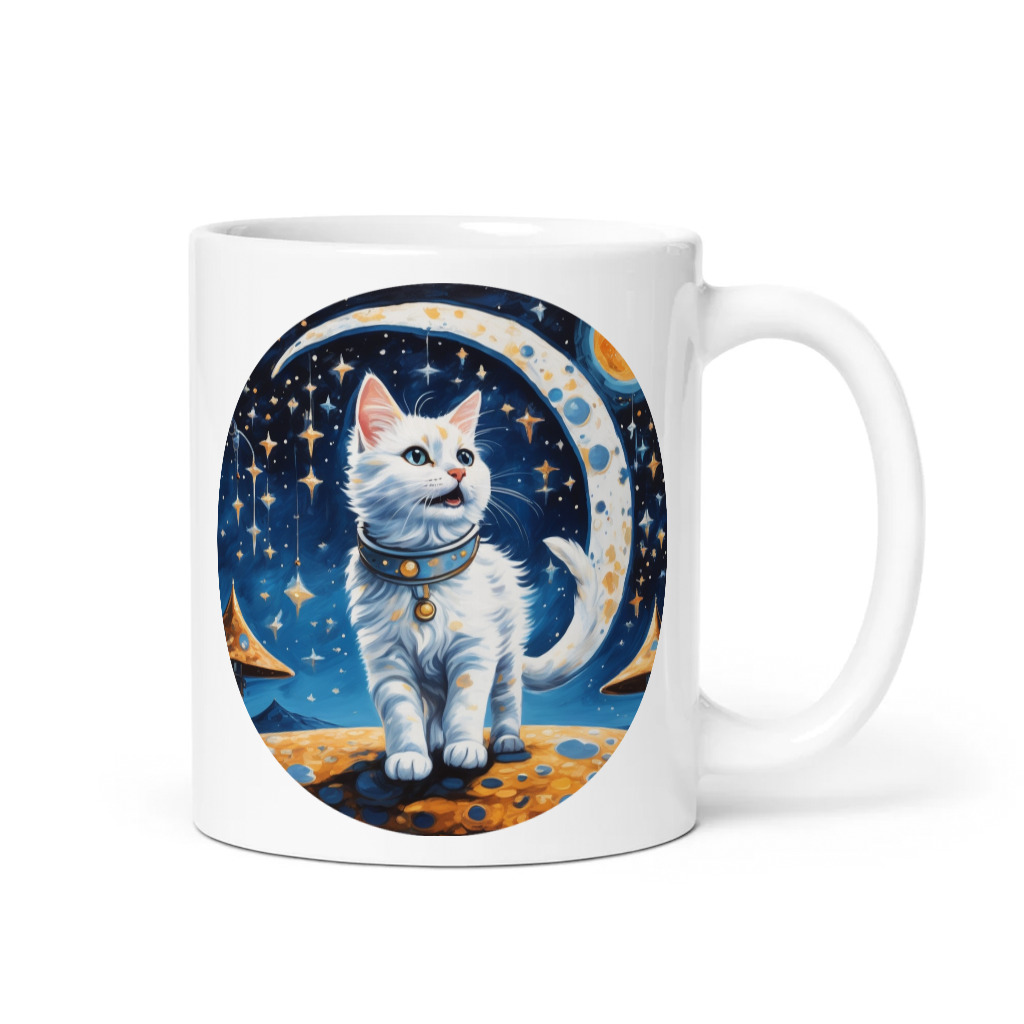 PugMug Custom White Companion Cat Mug