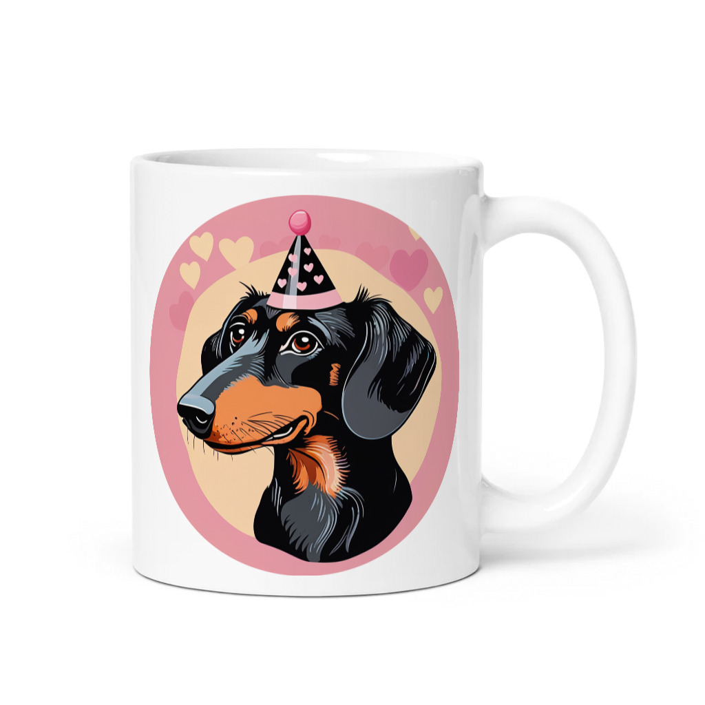 PugMug Custom Black Dachshund Mug