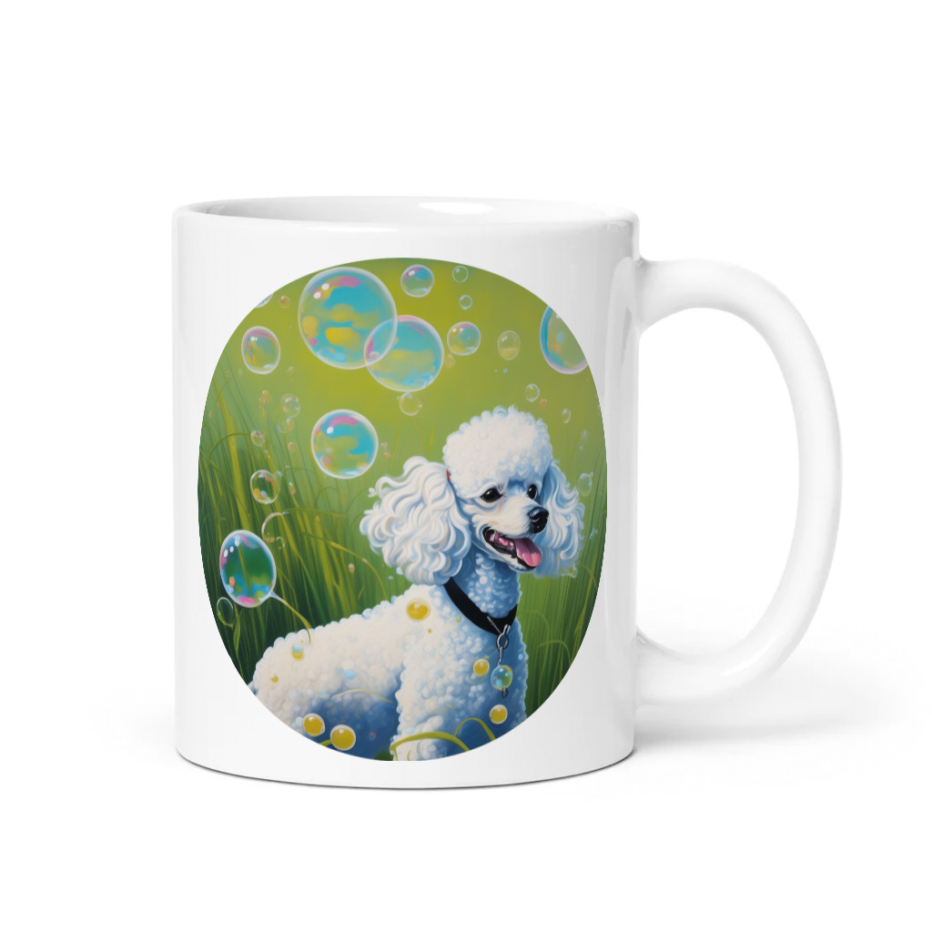 PugMug Custom White Poodle Mug