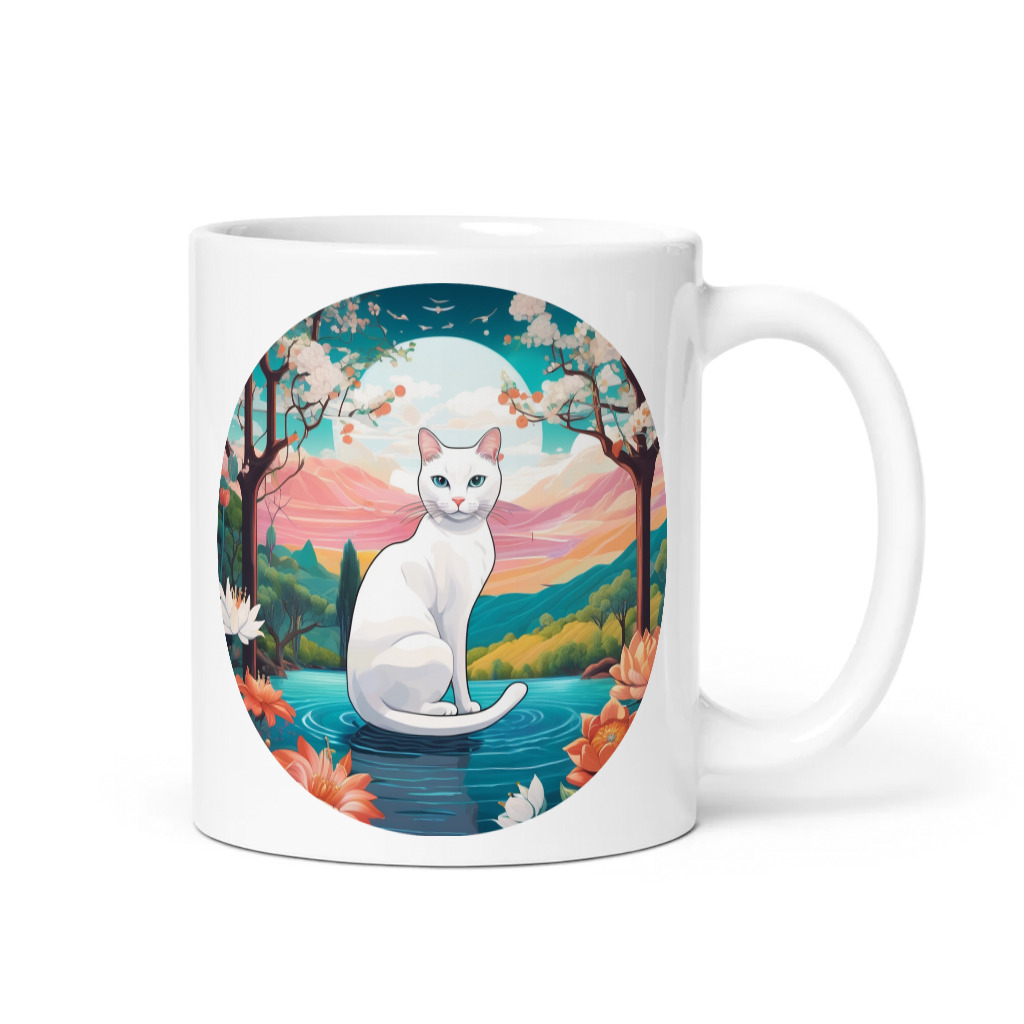 PugMug Custom White Companion Cat Mug
