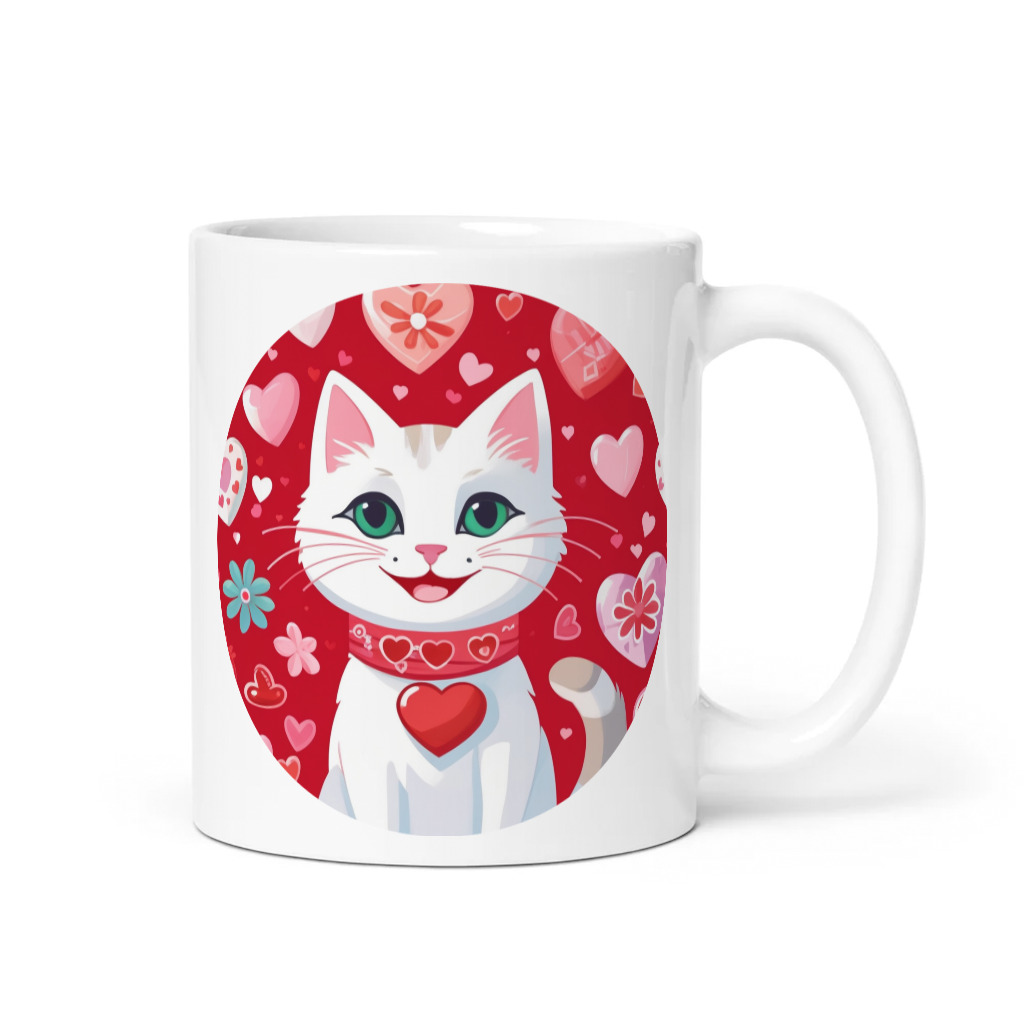 PugMug Custom White Companion Cat Mug