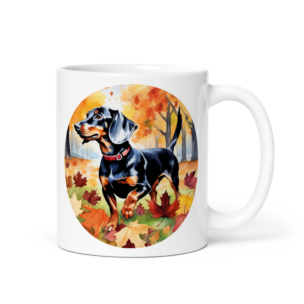 PugMug Custom Black Dachshund Mug