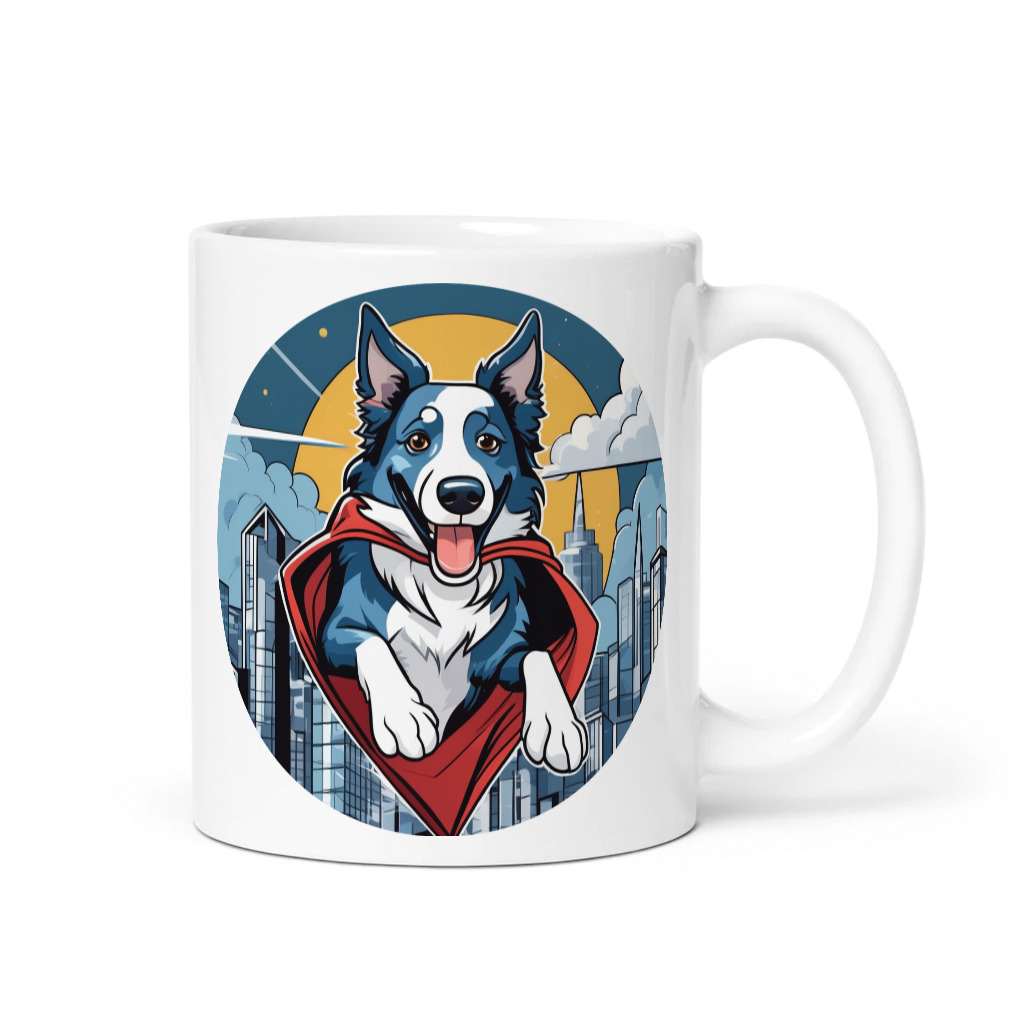 PugMug Custom Blue Merle Border Collie Mug