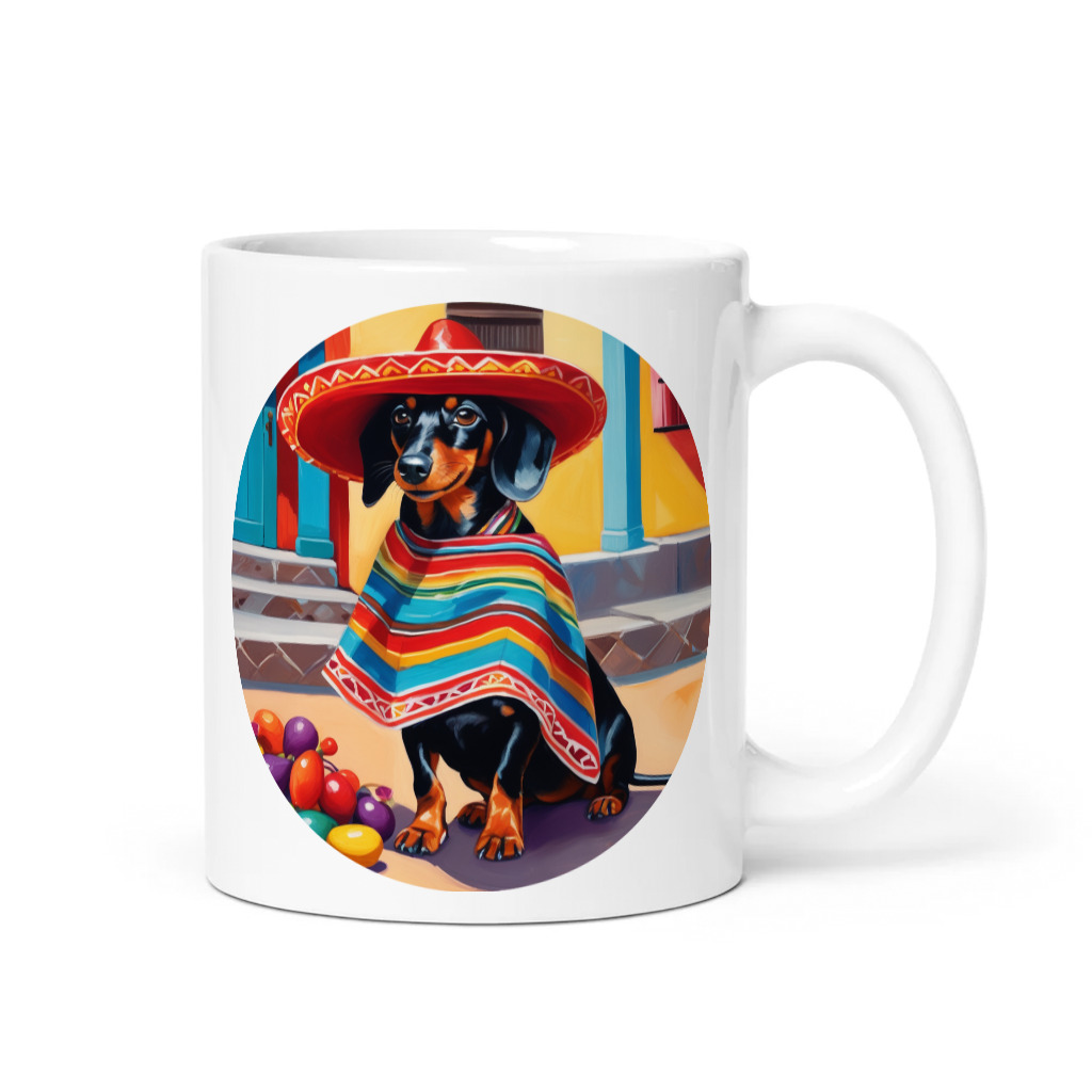 PugMug Custom Black Dachshund Mug