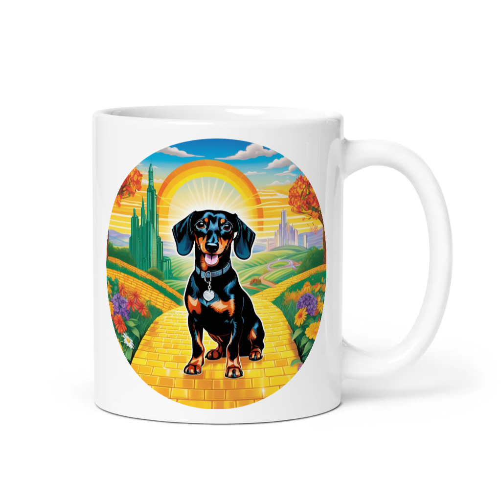 PugMug Custom Black Dachshund Mug