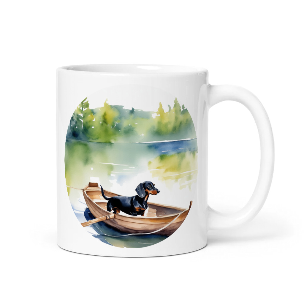 PugMug Custom Black Dachshund Mug