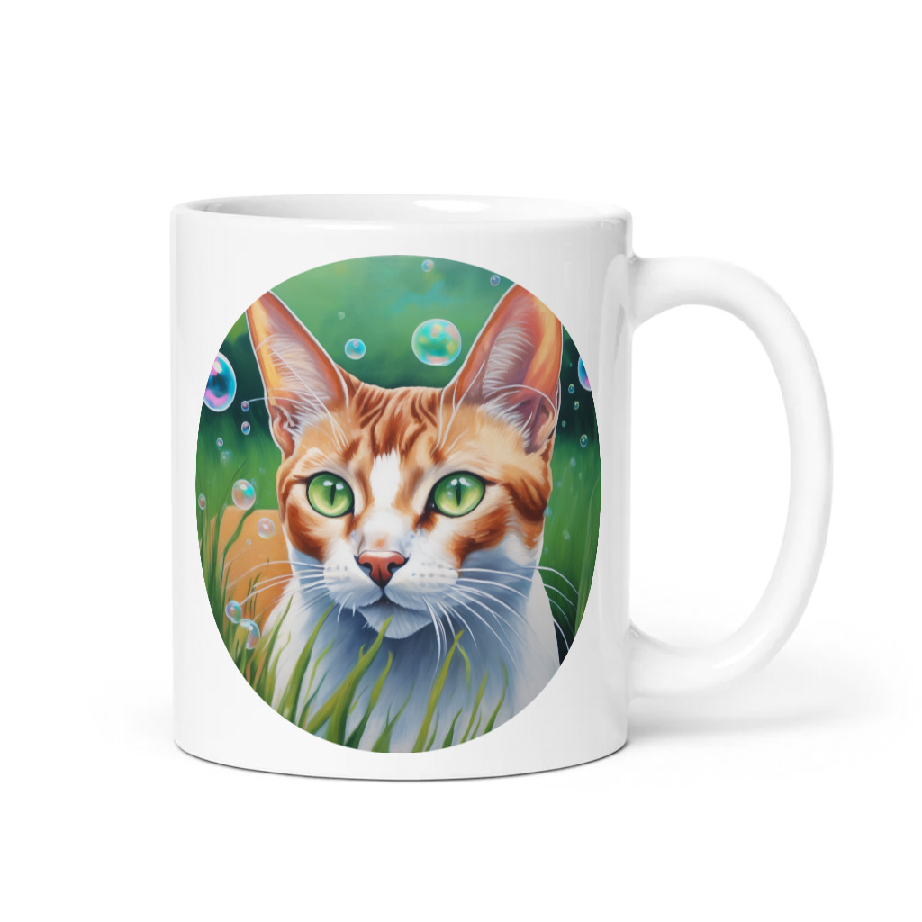 PugMug Custom White Abyssinian Cat Mug