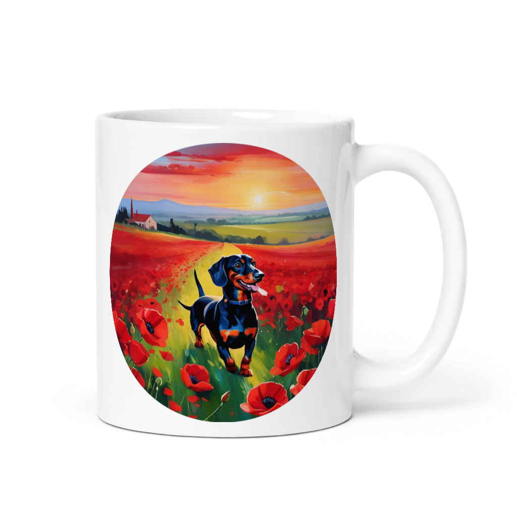 PugMug Custom Black Dachshund Mug