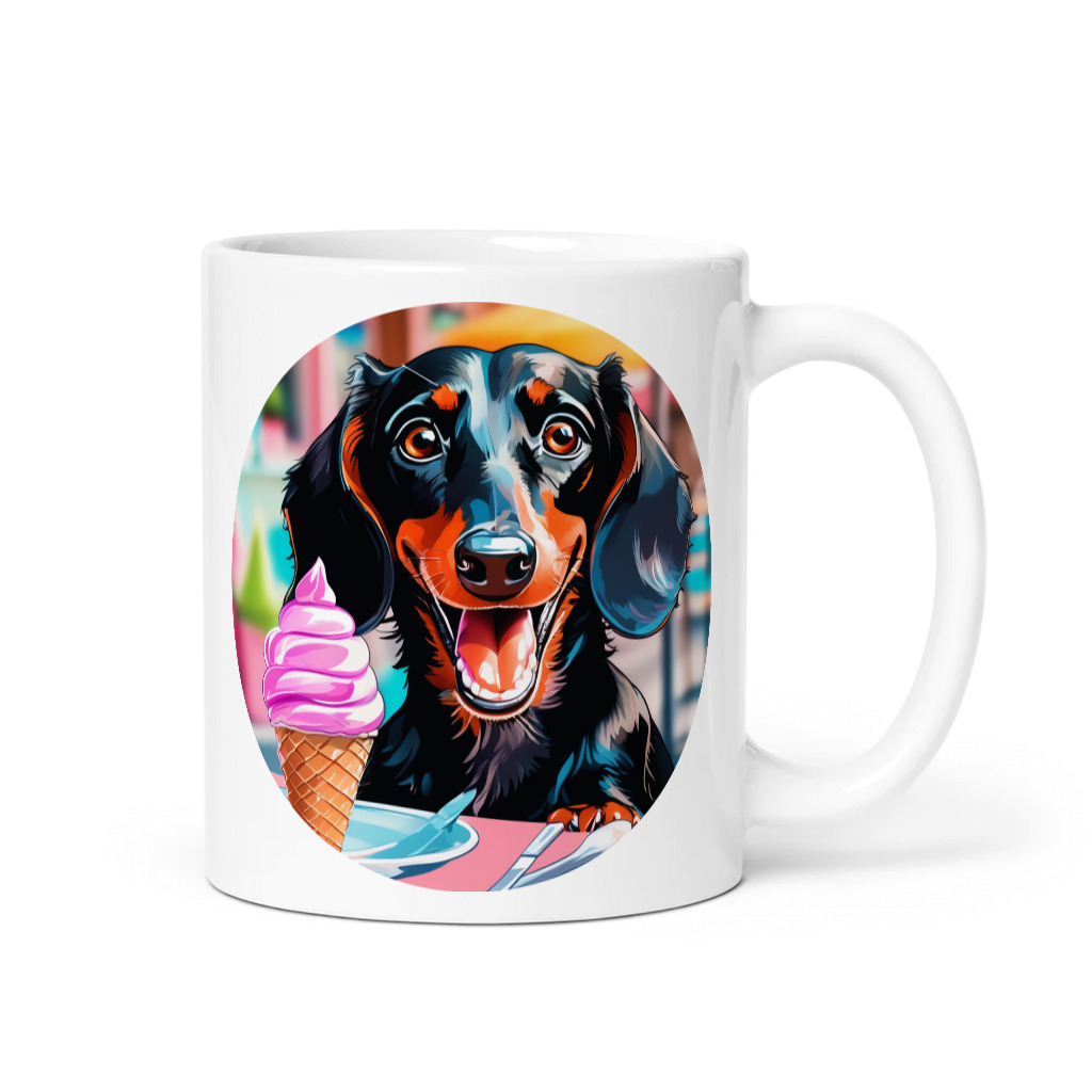 PugMug Custom Black Dachshund Mug